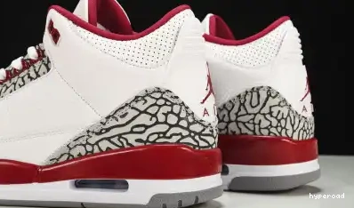 Hyperoad  Retro Red” Jordan Air 3 “Cardinal 0428